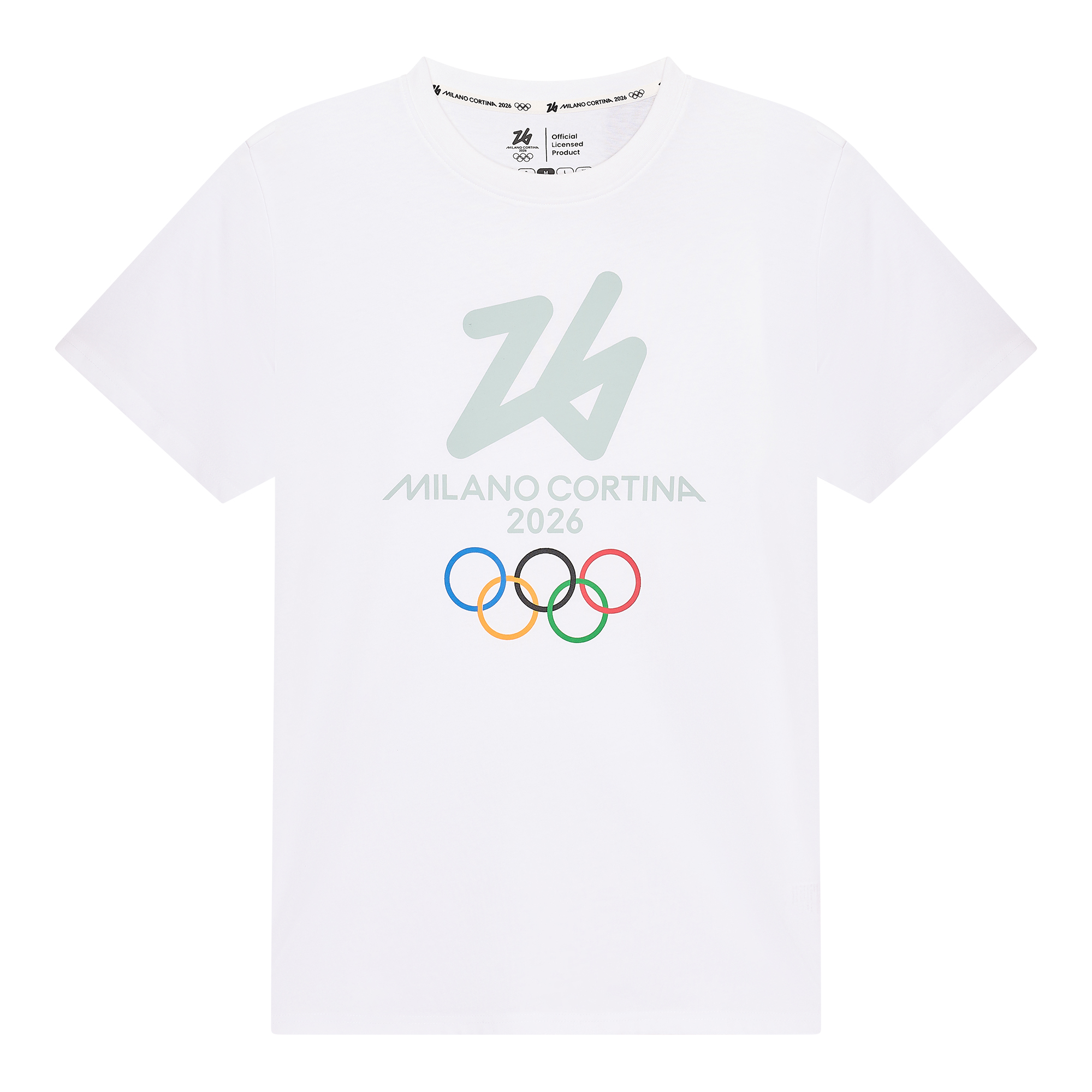 Featured image for “T-Shirt Big Logo kids White Milano Cortina 2026”