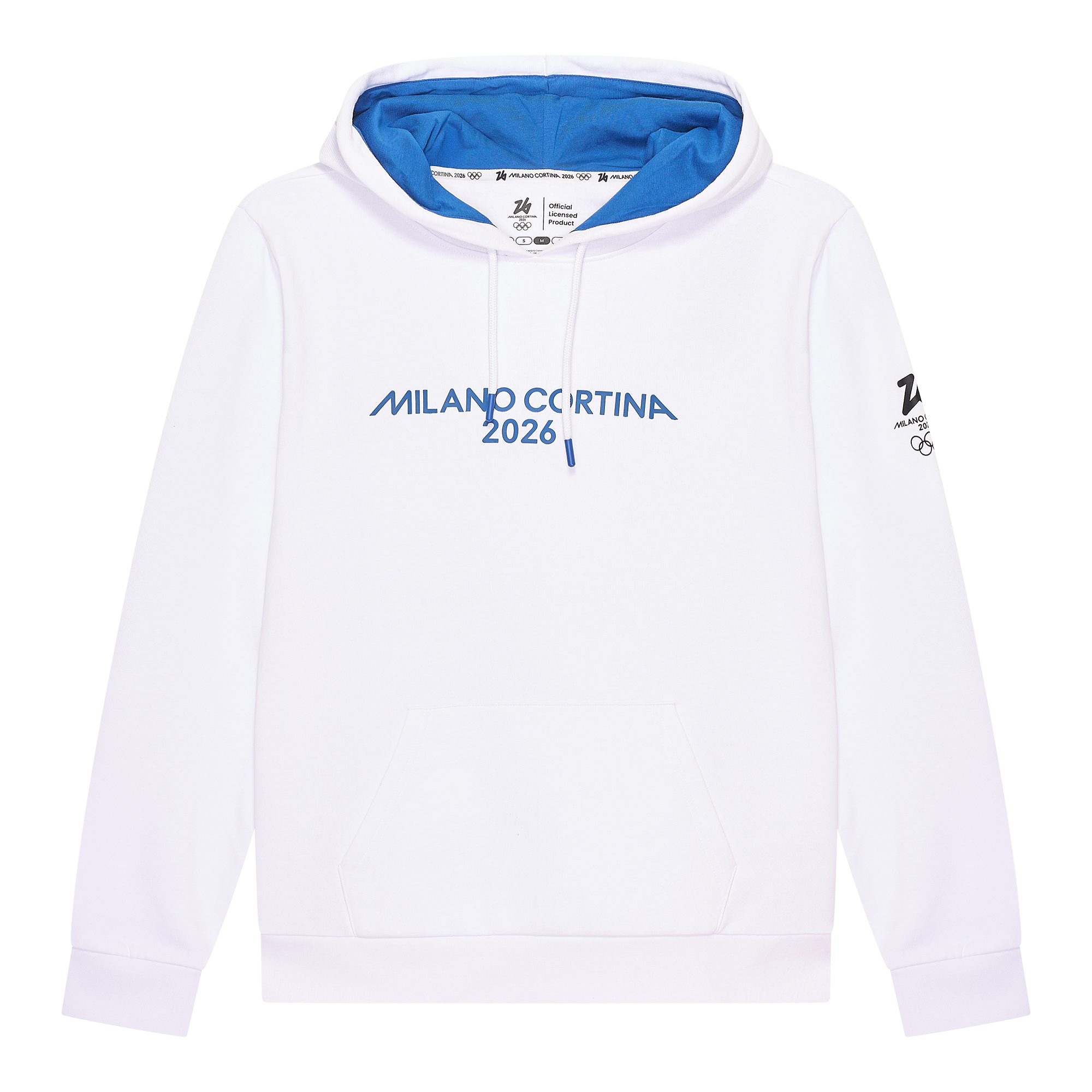 Featured image for “Felpa Text White Milano Cortina 2026”