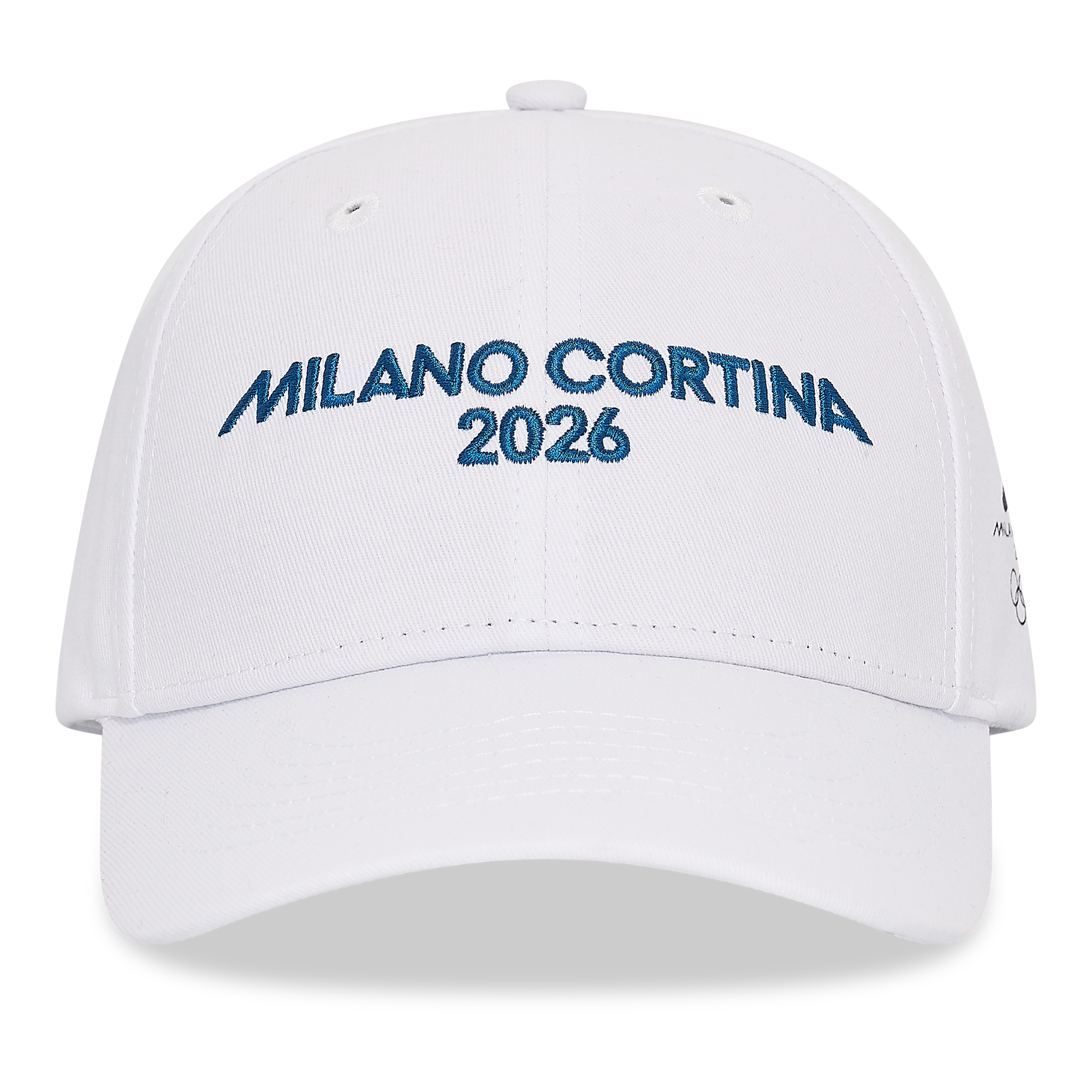 Featured image for “Cappellino Text White Milano Cortina 2026”