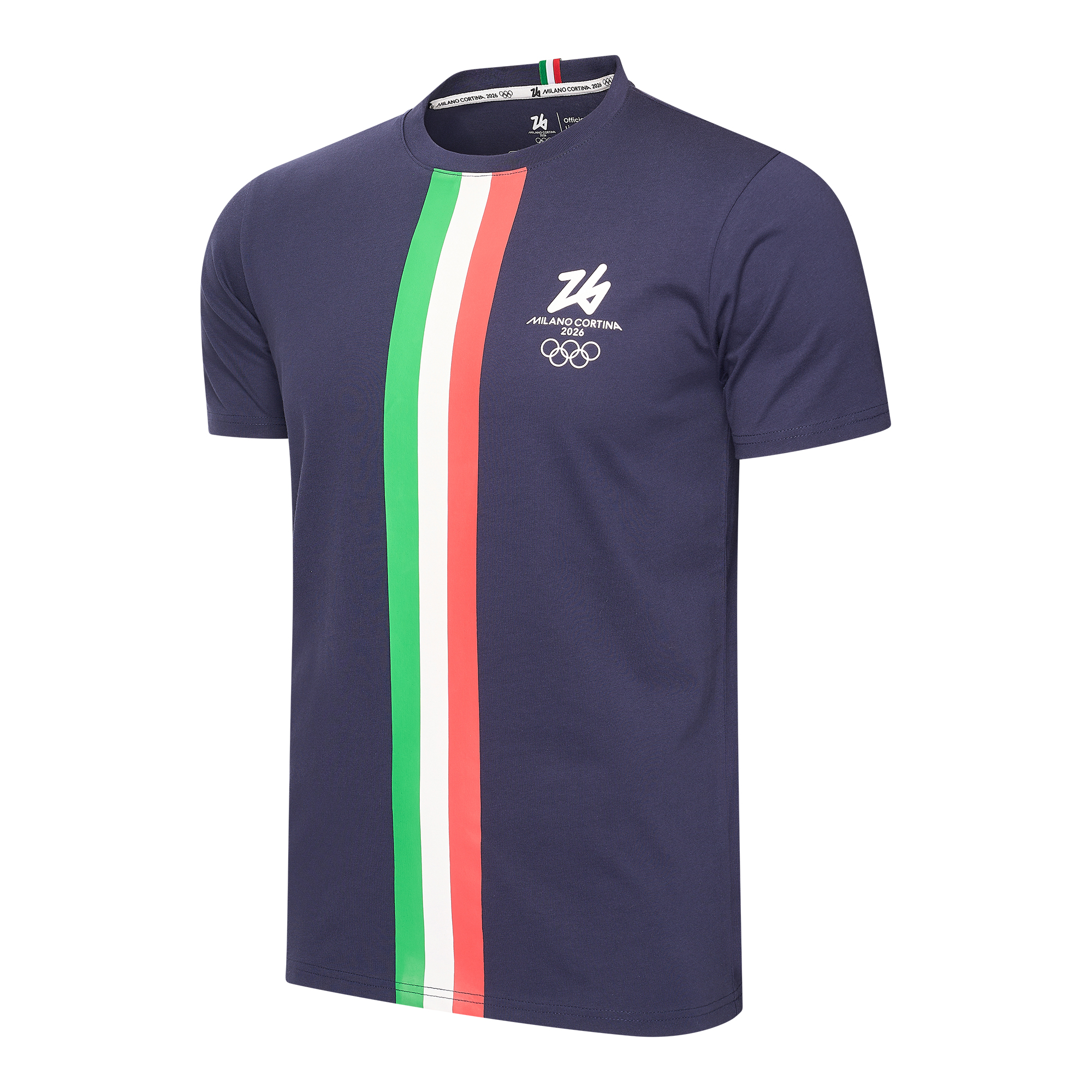 Featured image for “T-Shirt Italia Team Blue Navy Milano Cortina 2026”
