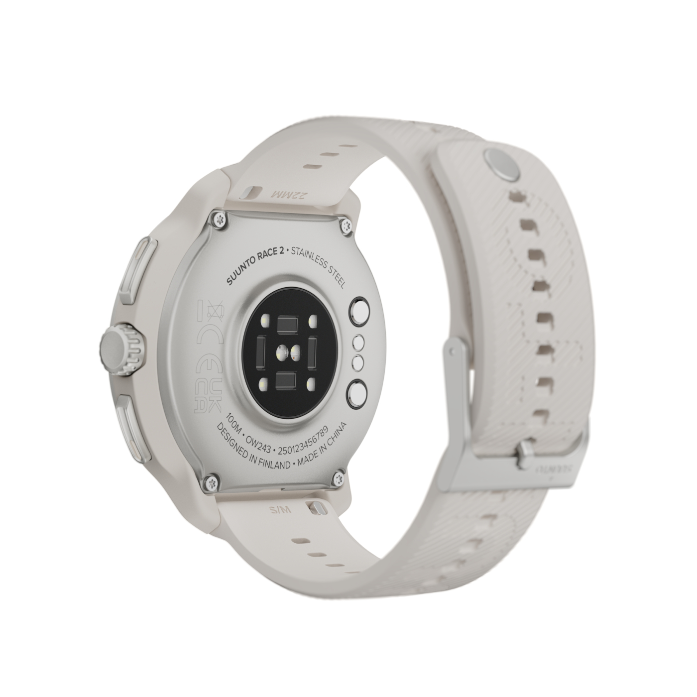 Suunto_Race 2-FEATHER GRAY-Back_Perspective rear