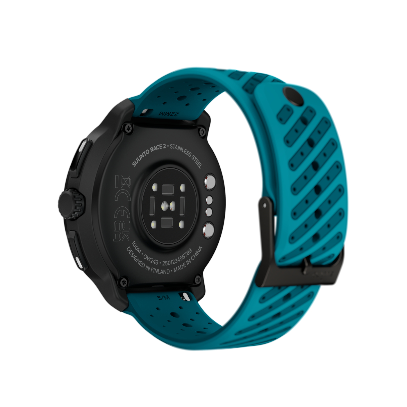 Suunto_Race 2-WAVE BLUE-Back_Perspective rear