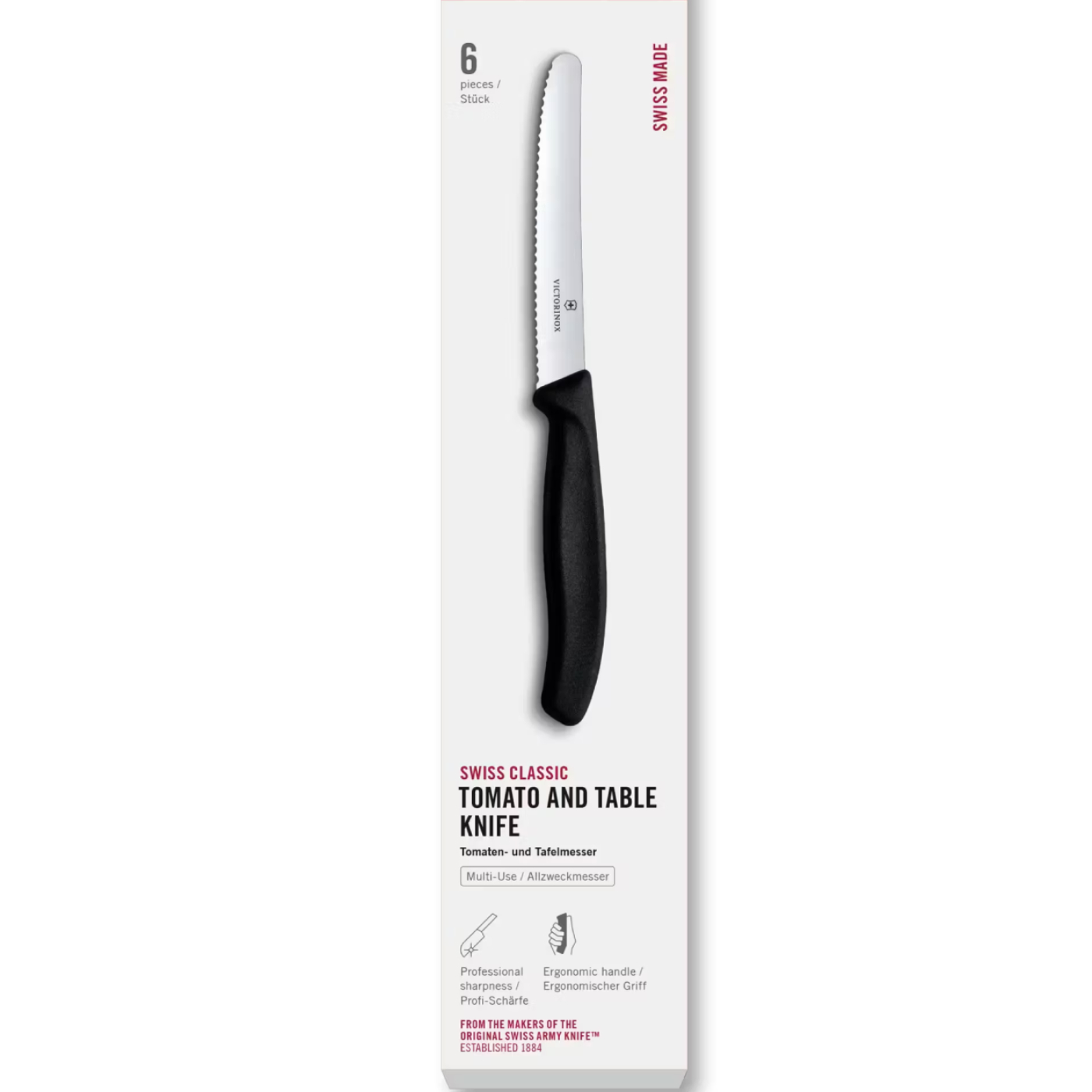 Featured image for “Victorinox 6.7833.6 Set 6 Coltelli da Tavola Nero”